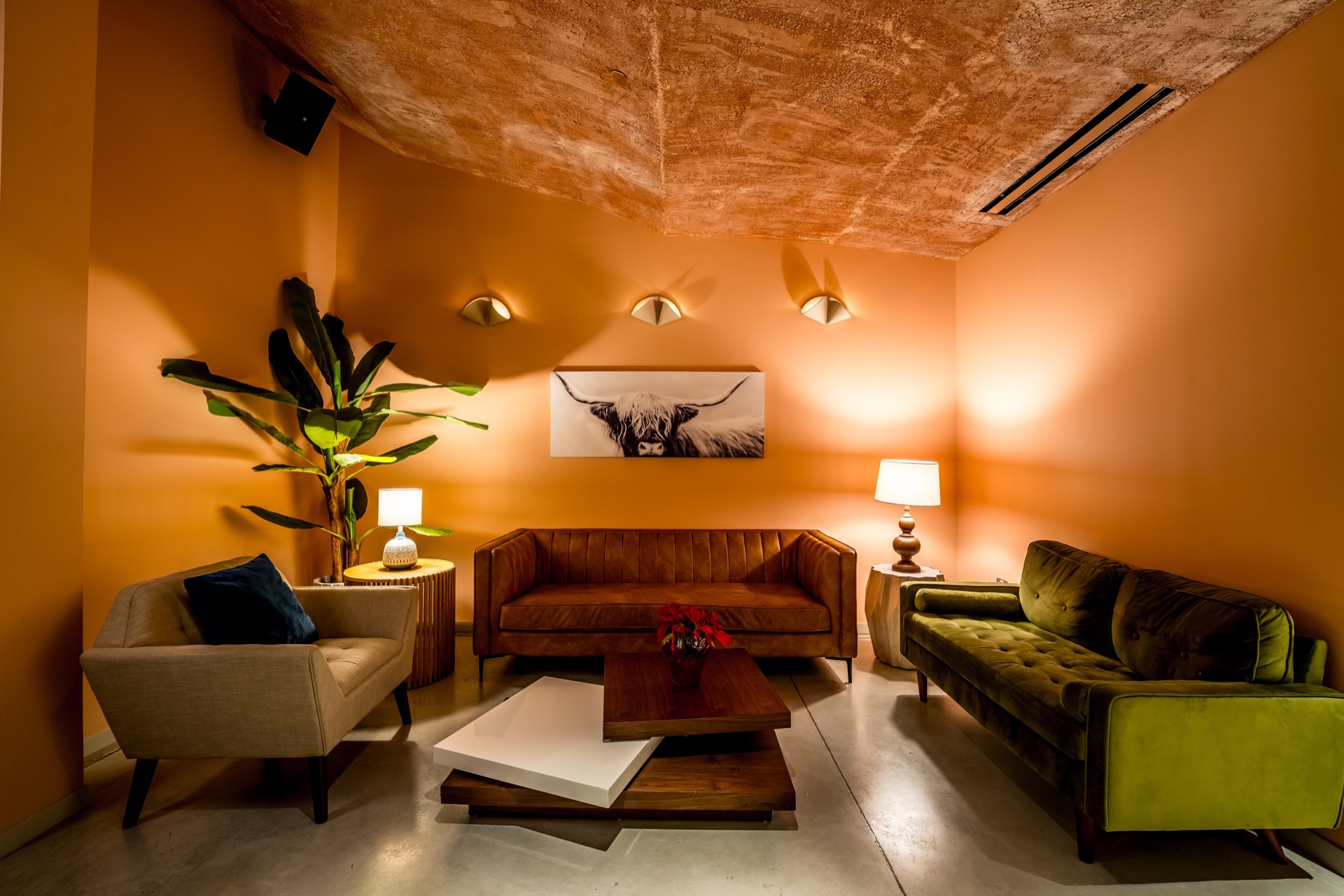 Seating inside Cliff Coffee